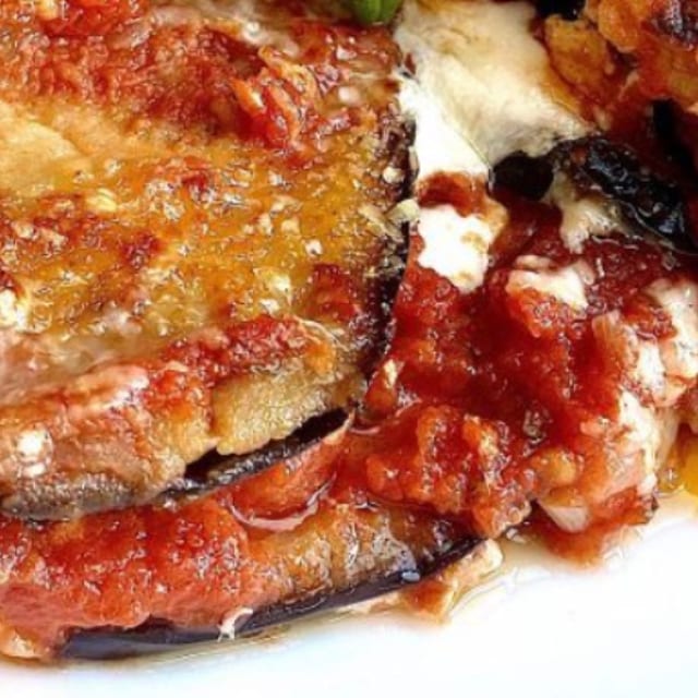 Eggplant Parmigiana.